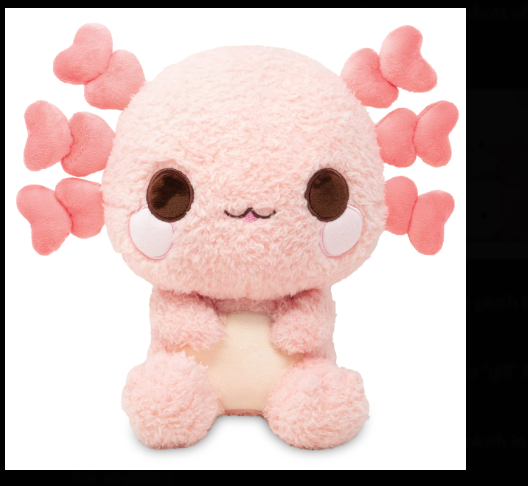 Kawaii Axolotl Plushie with Heart Gills – Soft & Adorable